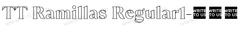 TT Ramillas Regular1字体转换